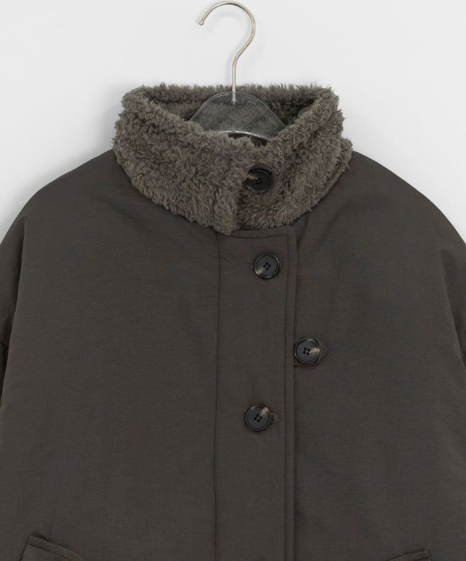 Qumi High Neck Wool Padding Jumper