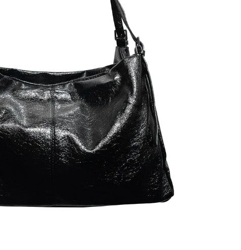 Double Strap Leather Shoulder Bag