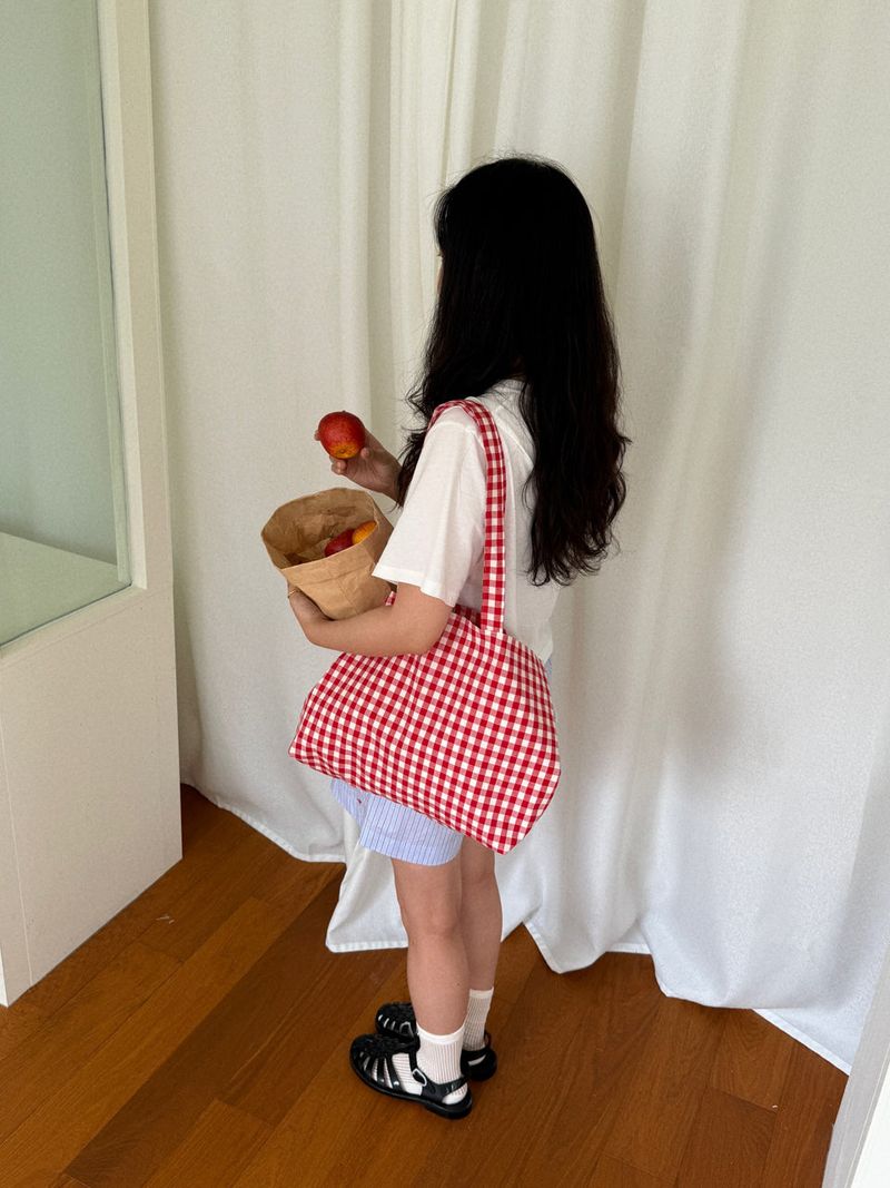 sloppipie（スロッピパイ）の「【MADE】デイリーギンガムチェックエコバッグ [レッド]（バッグ）」