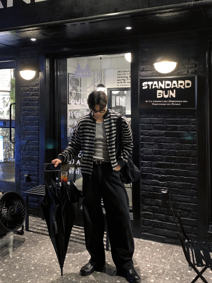 Glass Premium Dangara Overfit Long Sleeve Cardigan