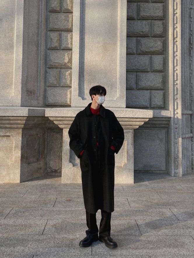 ASCLO Hidden Pocket Wool Coat (3color)