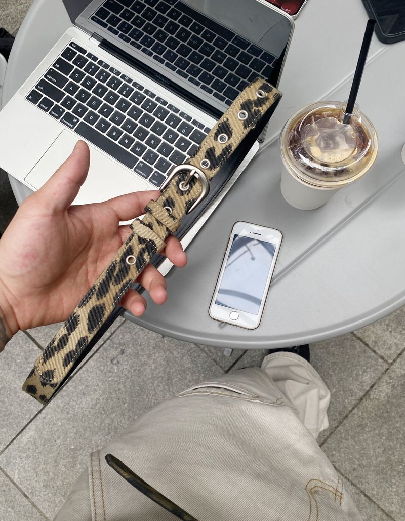 HOLY IN CODE（ホーリーインコード）の「No.1429 leopard eyelet belt (3color)（Fashion Accessories）」