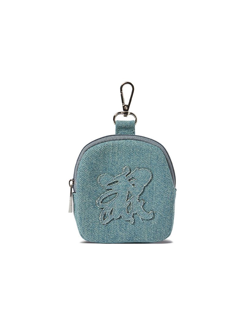 P.O.M POUCH CIRCULAR BAG (DENIM)