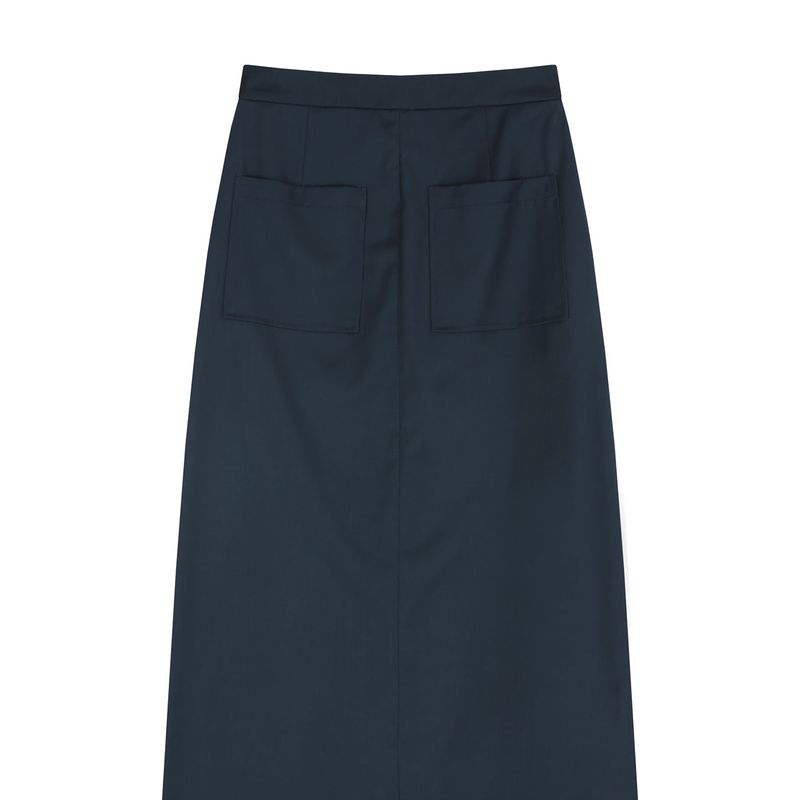 Front Slit Skirt Navy