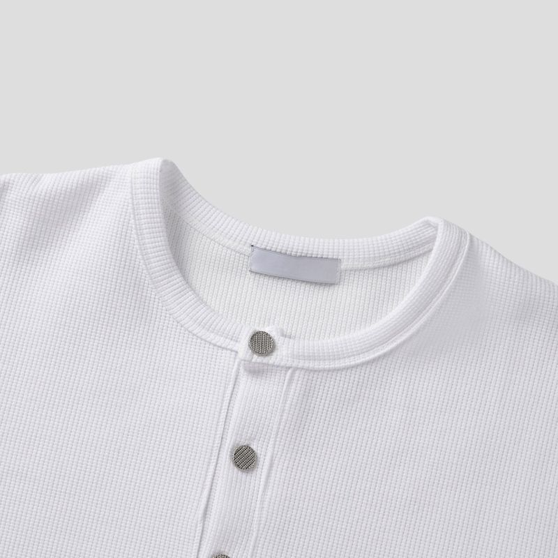 Pis Henley Neck Top (3color)