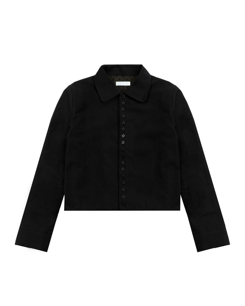 OSHIGH（オスハイ）の「Stars Shirt Jacket Black（Jackets/Outerwear）」
