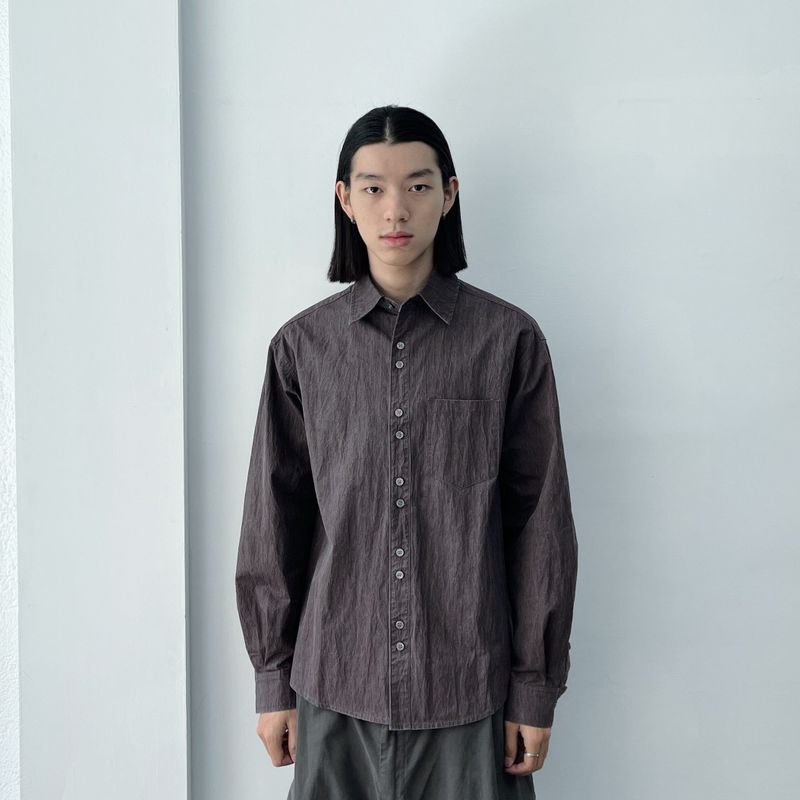 FADE MEET（フェードミート）の「Relaxed Wrinkle Effect Shirt（Tops）」