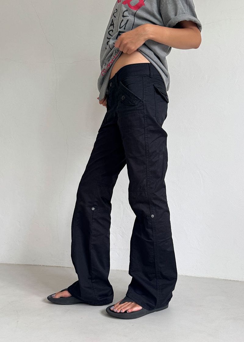 2WAY CAPRI BOOTS CUT PANTS