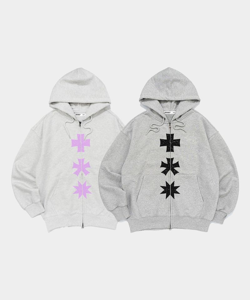 MM THREE LOGO 2WAY ZIP-UP (2 COLORS)