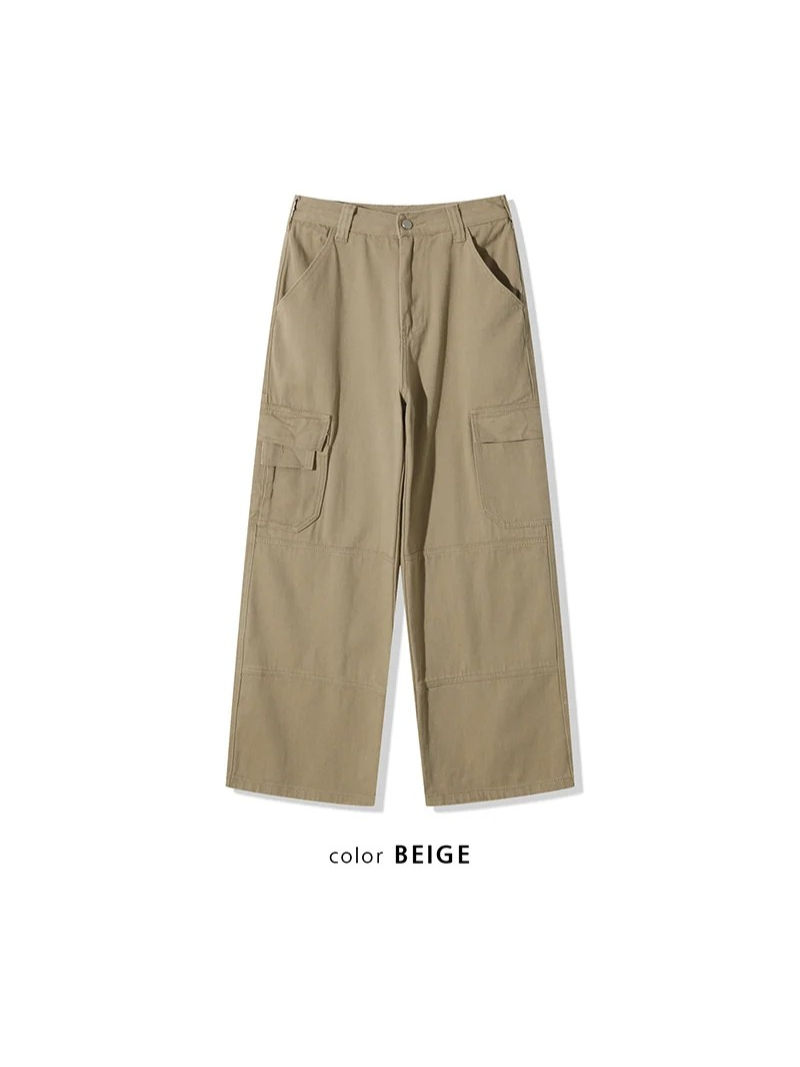 [Unisex] Work pocket cargo wide pants(4color)