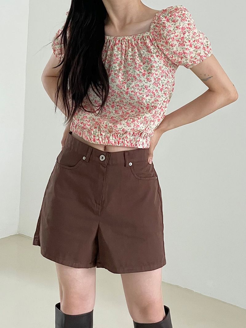 Colorful cotton short pants