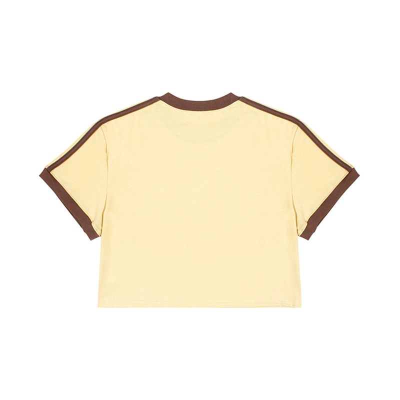 03-RINGER CROP TEE_Yellow
