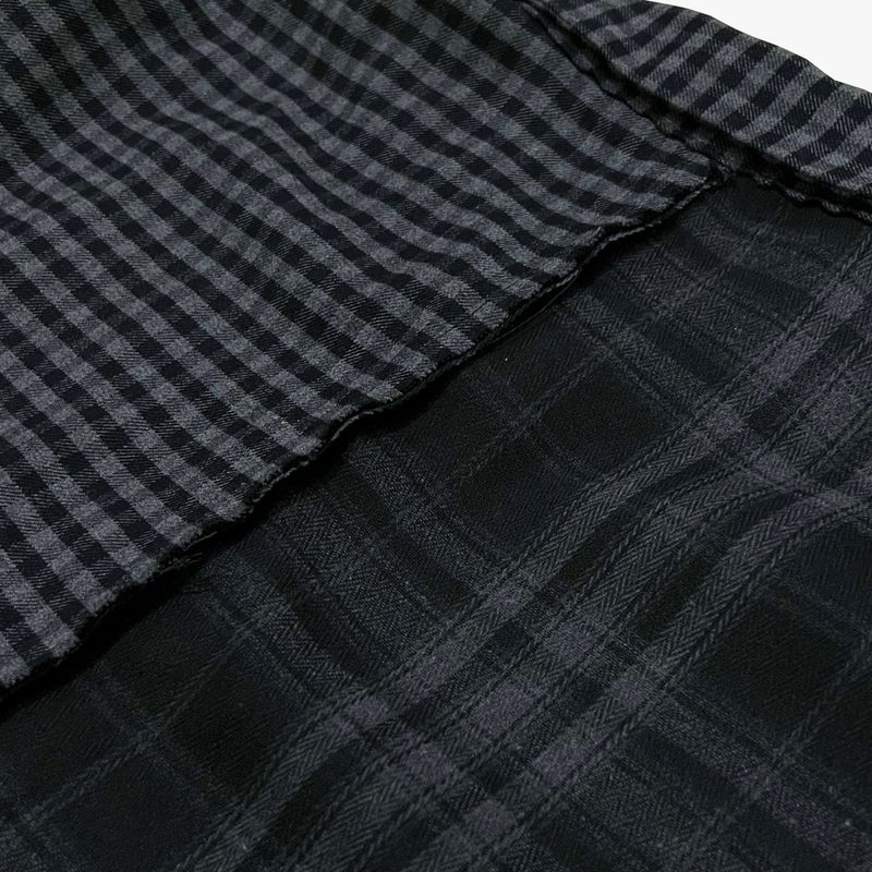 double check deconstructed shirt_black