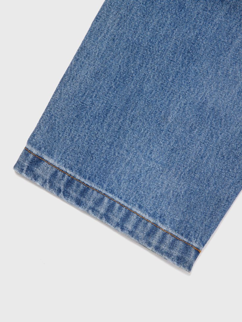 Tapered Round Denim Pants Indigo