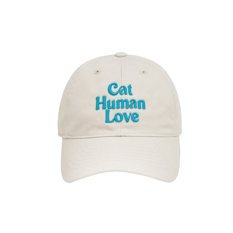 CAT HUMAN LOVE BALL CAP_BEIGE