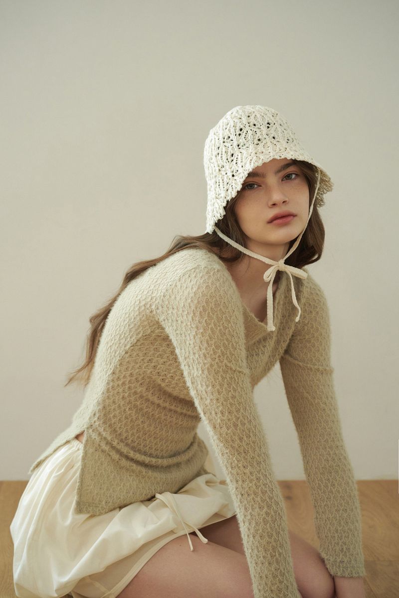 IDA bucket hat_ivory