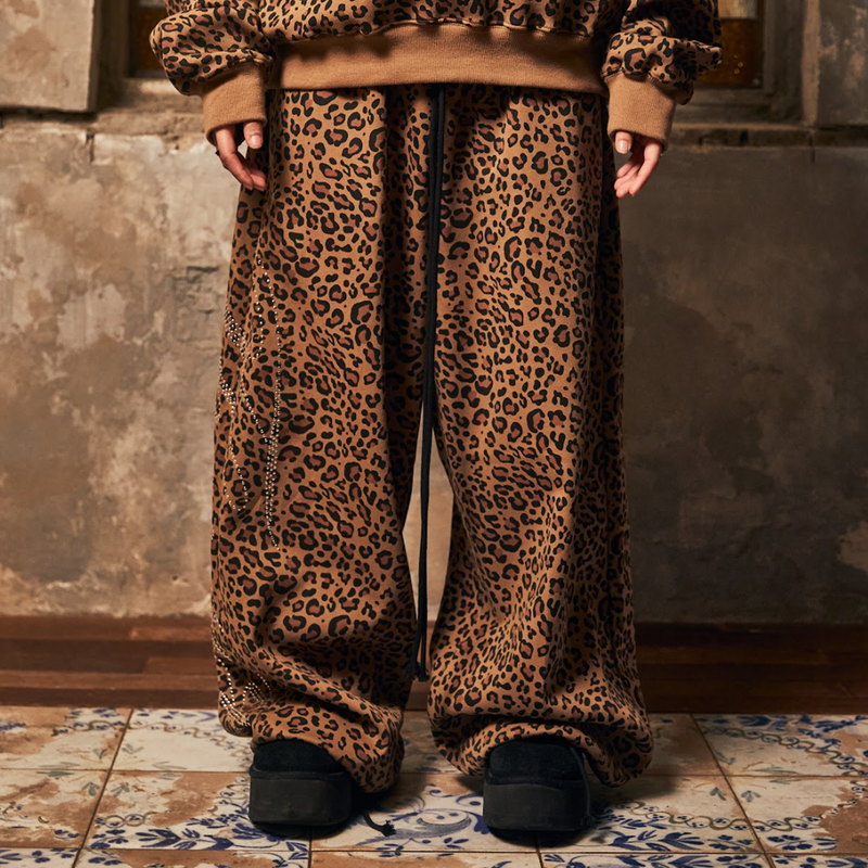 PVO HOTFIX PANTS-LEOPARD