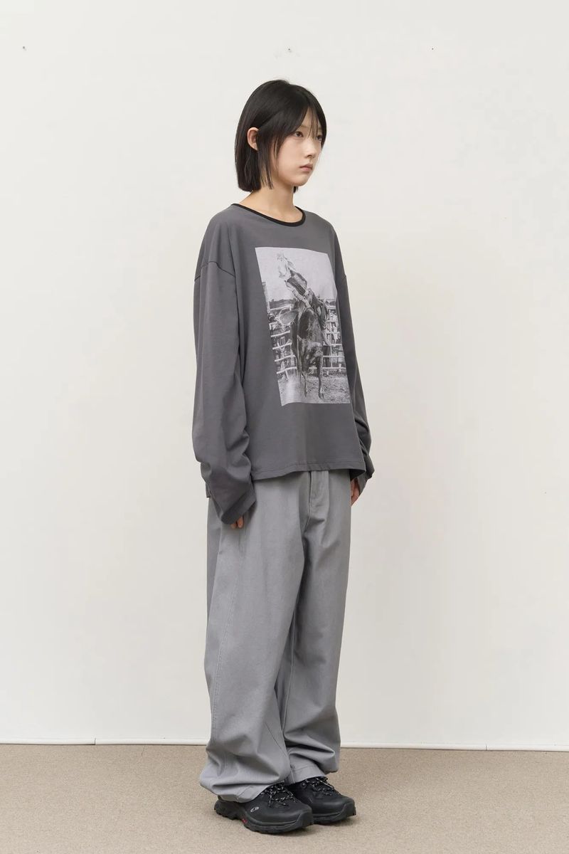 (W) Cow Printed Top