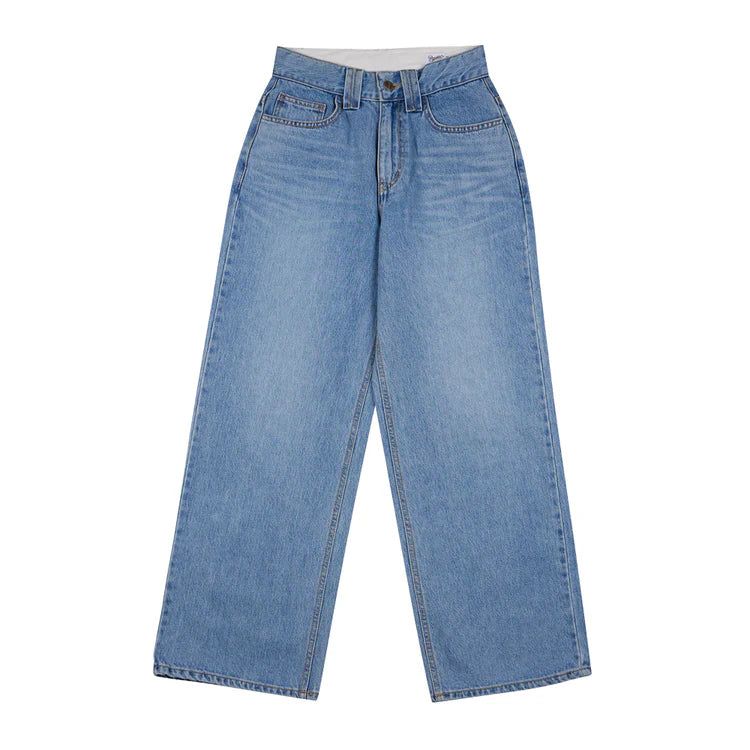 BSRABBIT(ビエスラビット)の「WMNS LOOSEFIT DENIM PANTS BLUE(Pants)」