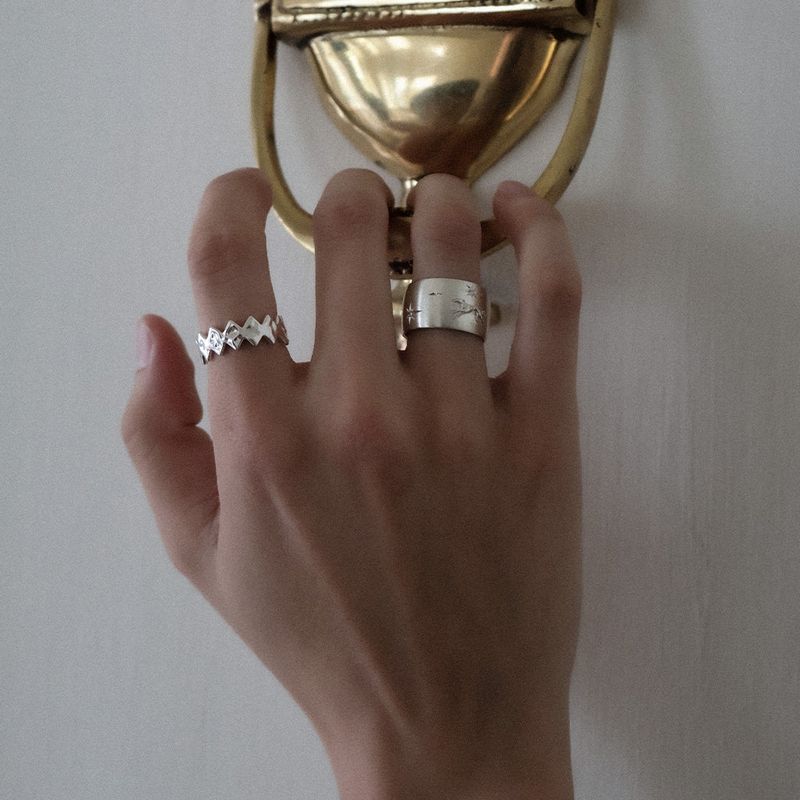 [MADE] ARGYLE OPEN RING (BOLD)