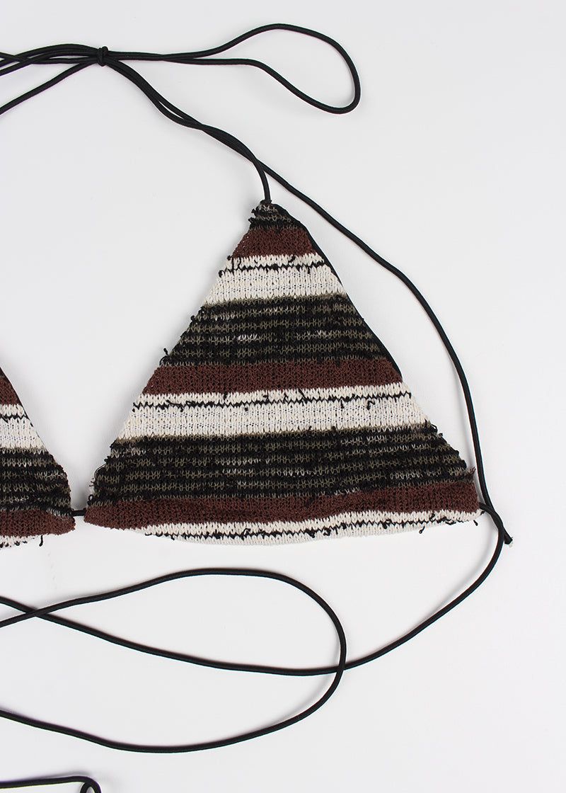 BROWN BOHEMIAN BIKINI SET