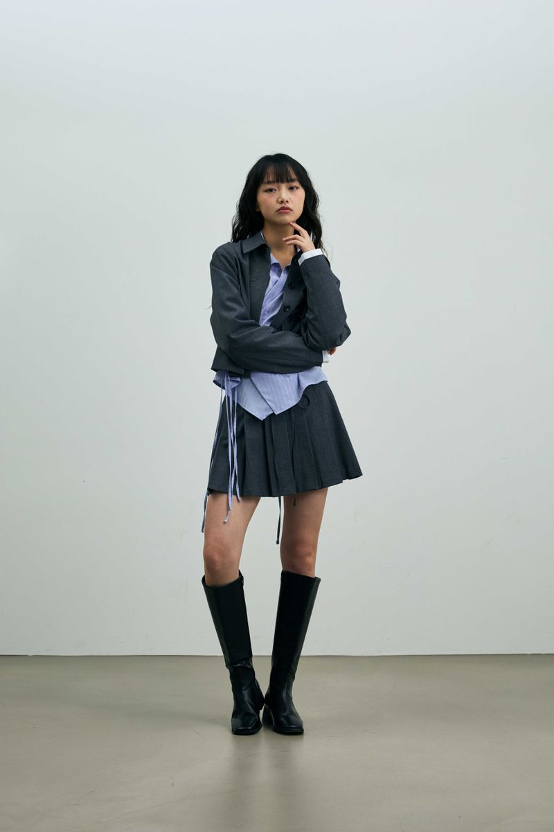 MILD CROP BLAZER / CHARCOAL