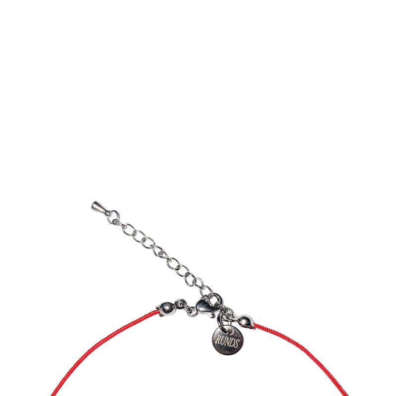 red gemstone necklace
