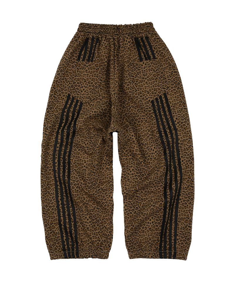 Two-Tuck Wide Pants Leopard