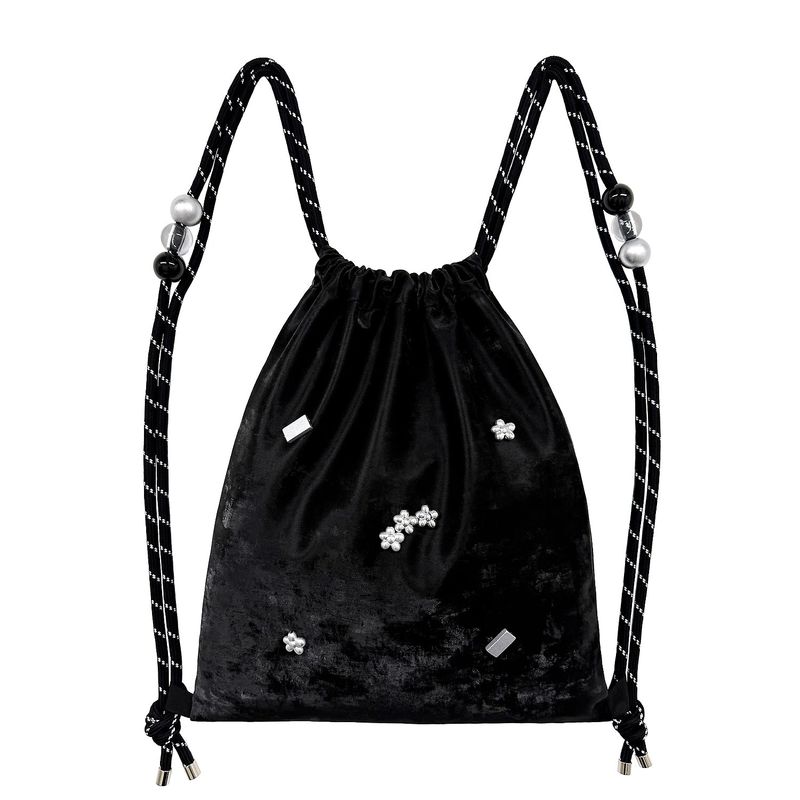 OTHER-worldly（アザーワールドリー）の「Silver Flower Gym Sack [Black]（Bags）」
