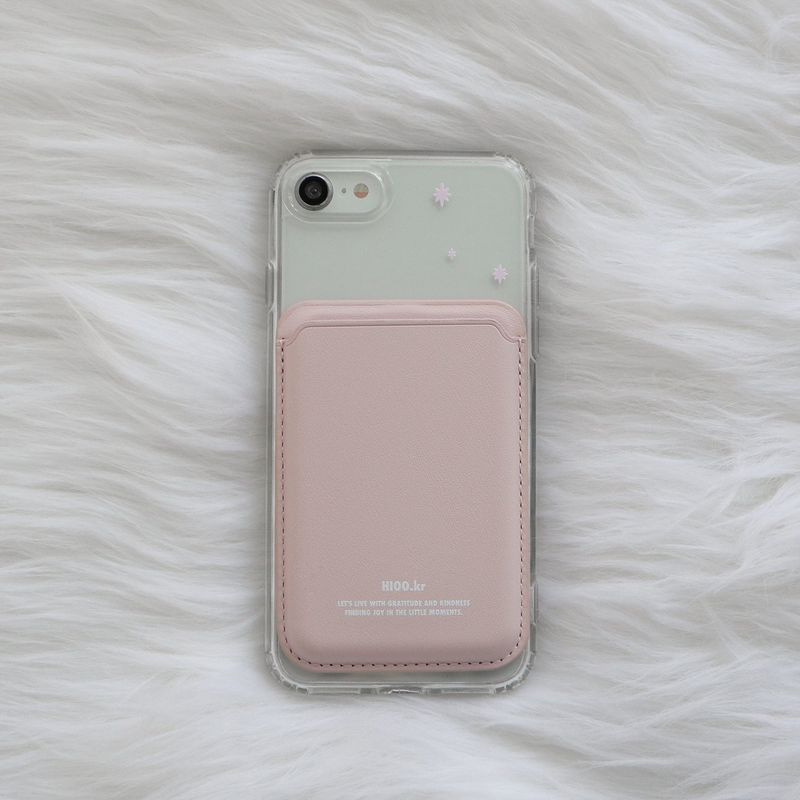 hioo magsafe wallet - pink.