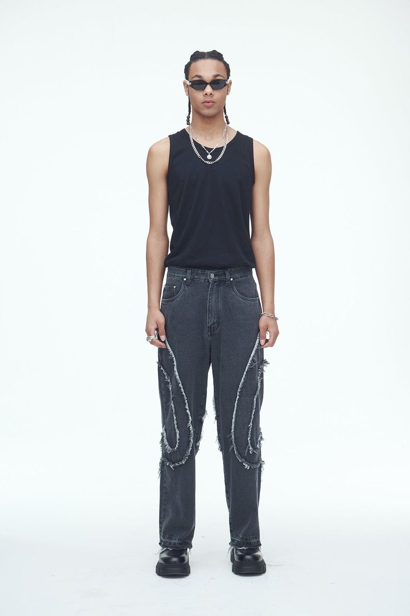 Comma Denim Pants Grey