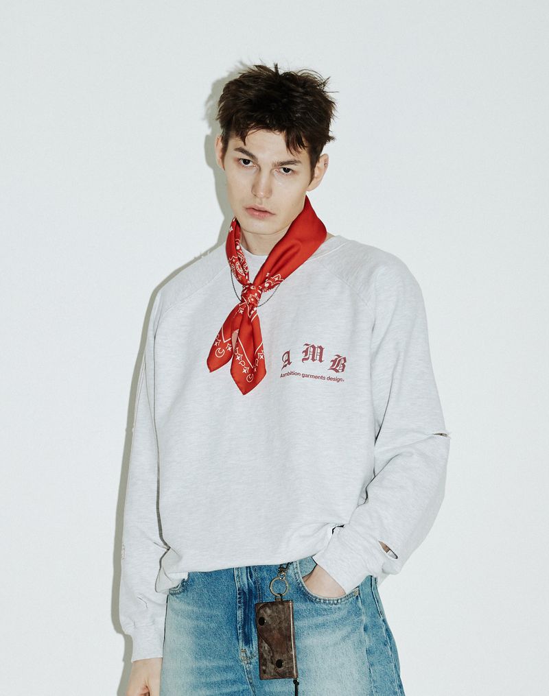 AAMBITION(アアンビション)の「Column Sweat-Shirts (Salted-White)(Tops)」
