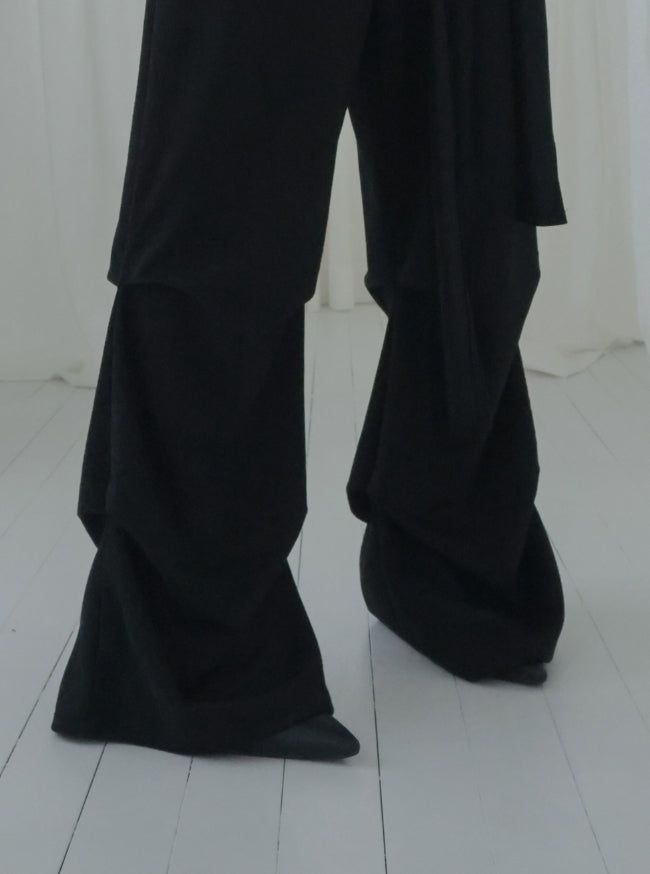 Warr Pintuck Wrap Bootcut Pants