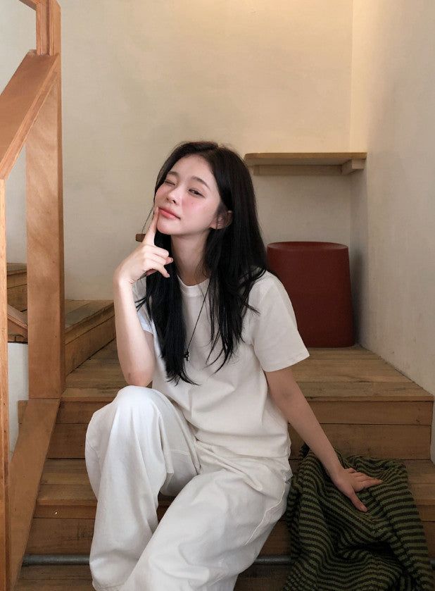 RV Basic Peach Warm Short Sleeve T-Shirt (5color)