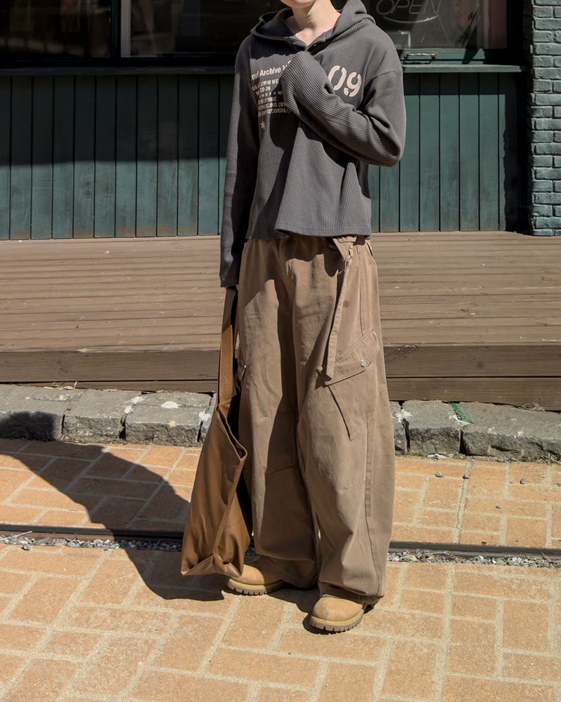 Rawden strap wide cargo pants