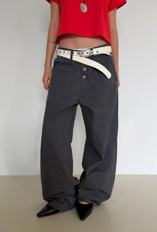 4-BUTTON RIVET POCKET PANTS