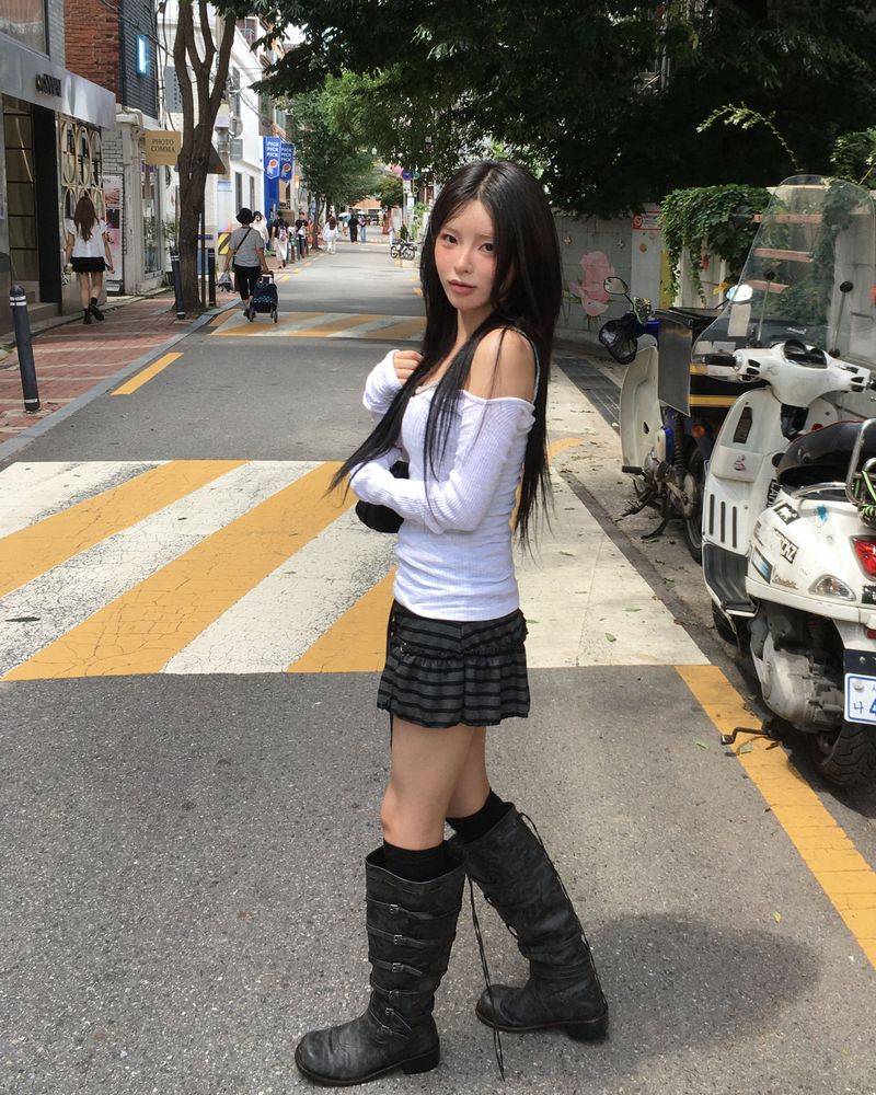 Frill button skirt (2colors)