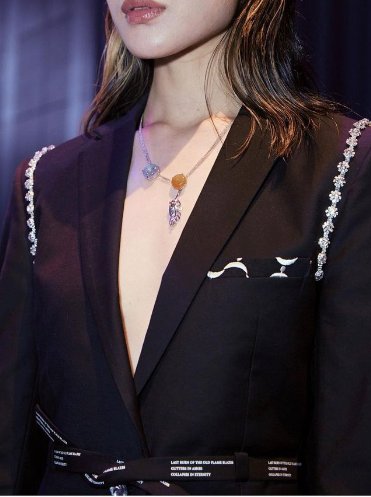 Black CZ Suit