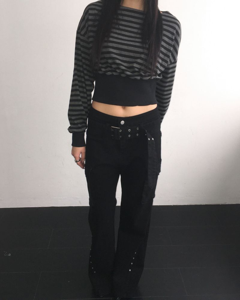 Stripe banding crop mtm