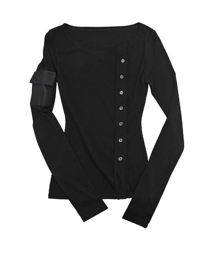Structured Pocket Cardigan Top