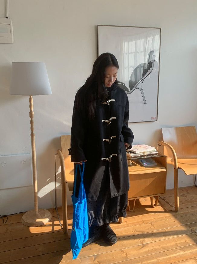Kithe Quilted Hood Duffel Long Coat