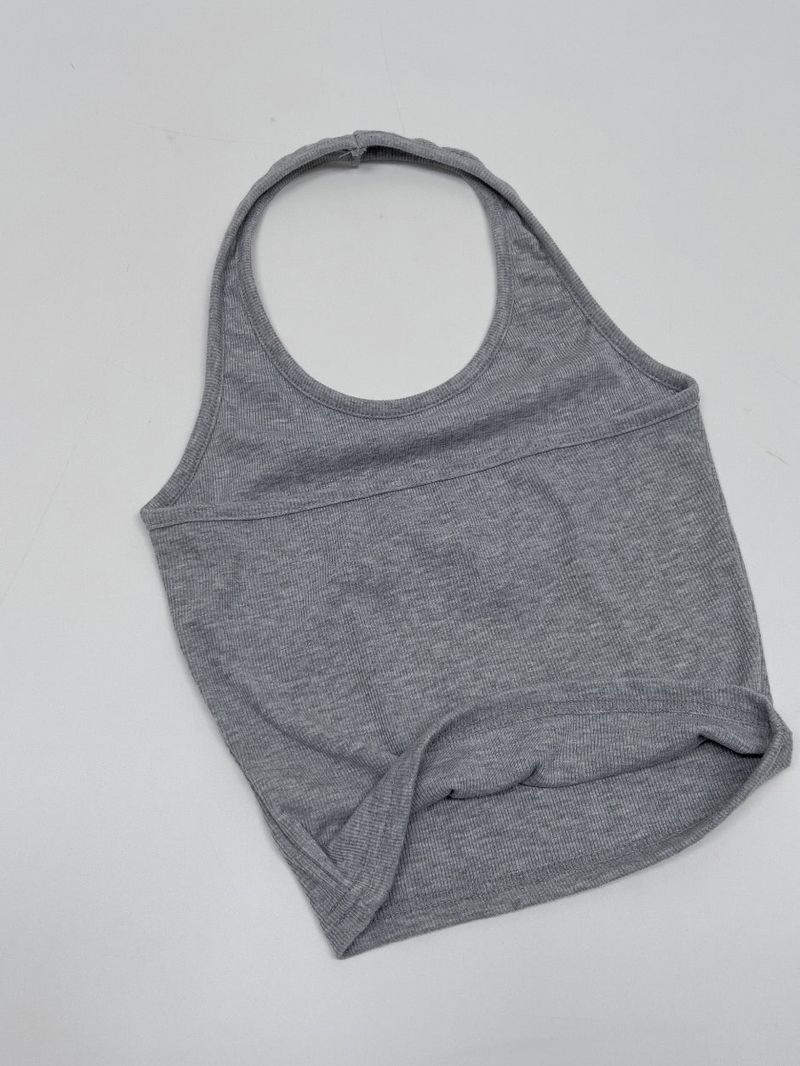 Basic Halter Neck Sleeveless