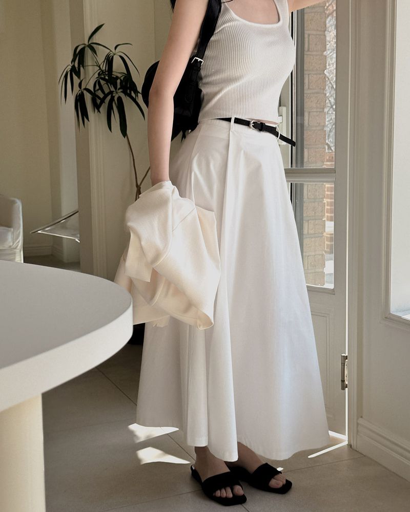 Fore long skirt (including belt)