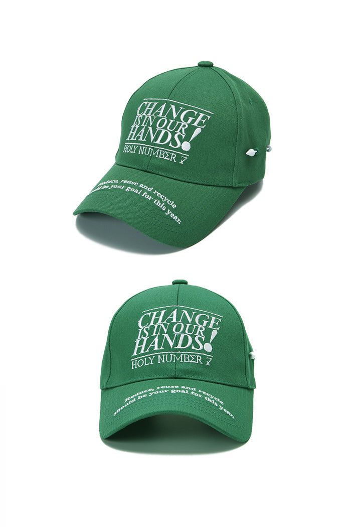HOLY NUMBER 7(ホーリーナンバーセブン)の「CHANGE IS IN OUR HANDS CAMPAIGN CAP_GREEN(Hats)」
