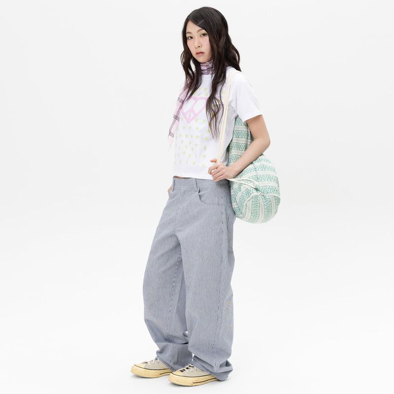 Heart Peace Star Tee - White