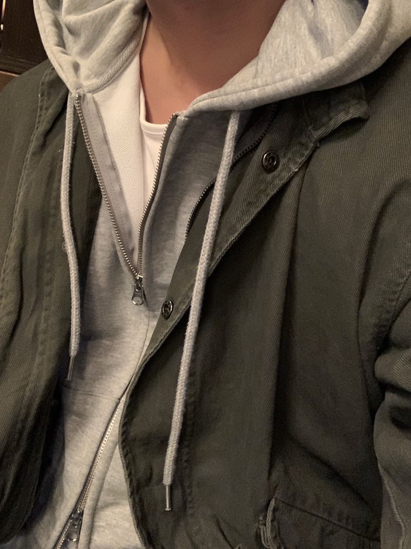 Look Eir Drawstring Cotton Washed Field Jacket