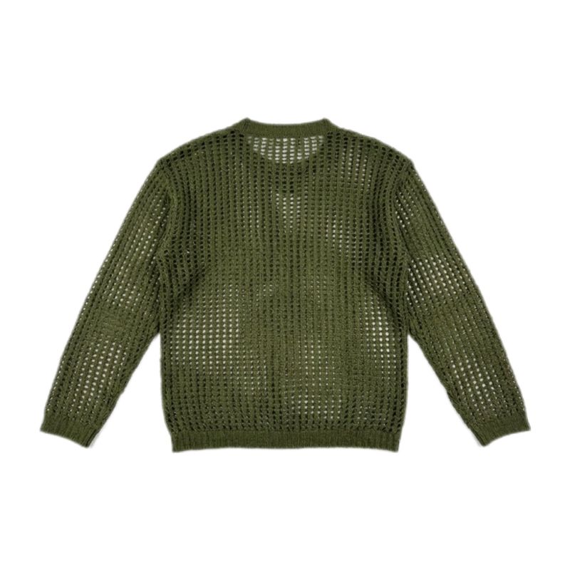 Khaki See-Through Knit