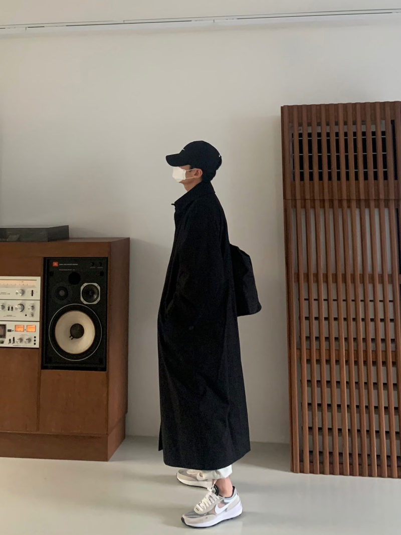 Nus. Black Mac Coat(봄 가을)