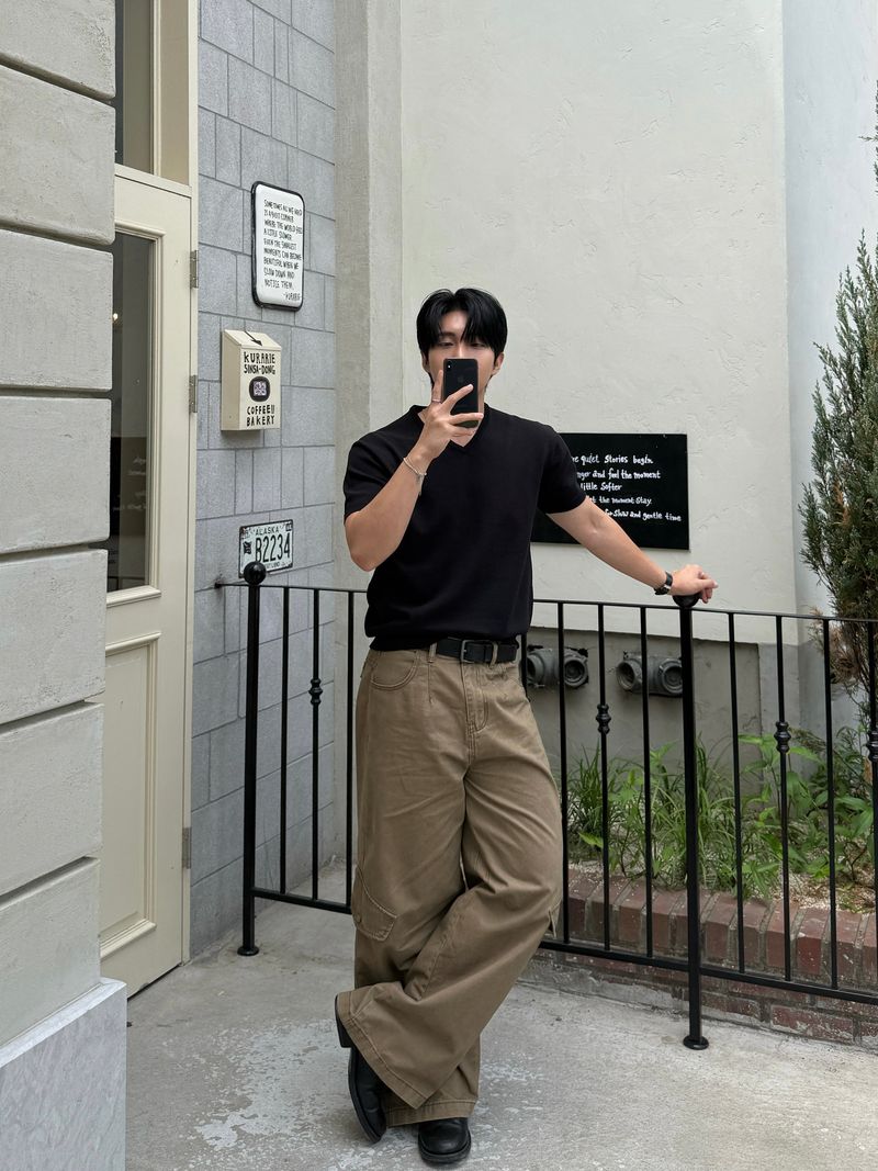 Onew vintage washing cargo pants
