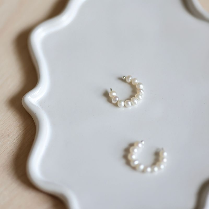 heim（ハイム）の「Donuts Pearl Silver 925 Single Clip handmade（Accessories）」